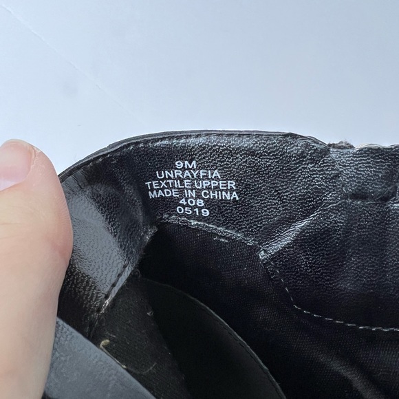 Unisa Women’s Black Ankle Booties With Silver Buckle Detail - Size US 9 - Picture 5 of 7